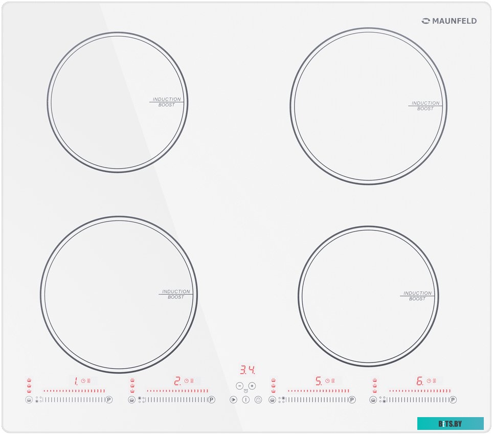 КА-00018431 Индукционная варочная панель MAUNFELD CVI594SWH,  независимая,  белый