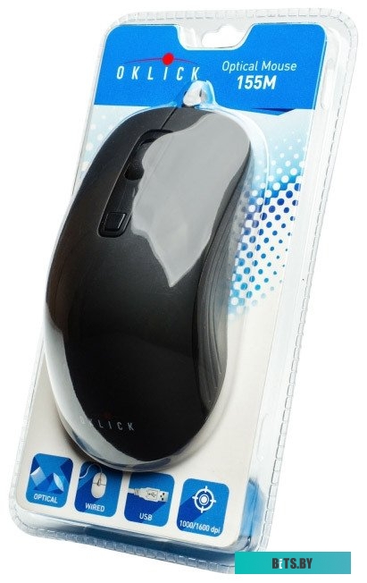 Мышь Oklick 155M (черный) <868548>