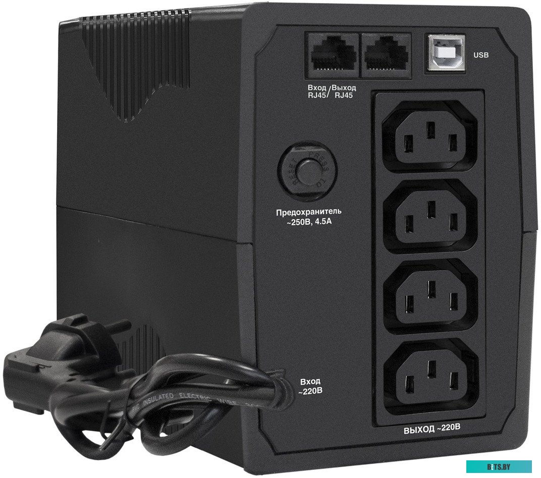 Источник бесперебойного питания (ИБП) ExeGate SpecialPro UNB-850.LED.AVR.C13.RJ.USB <EP285539RUS>