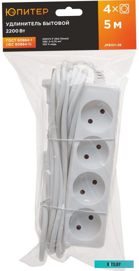 Сетевой фильтр (удлинитель) Юпитер JP8101-26