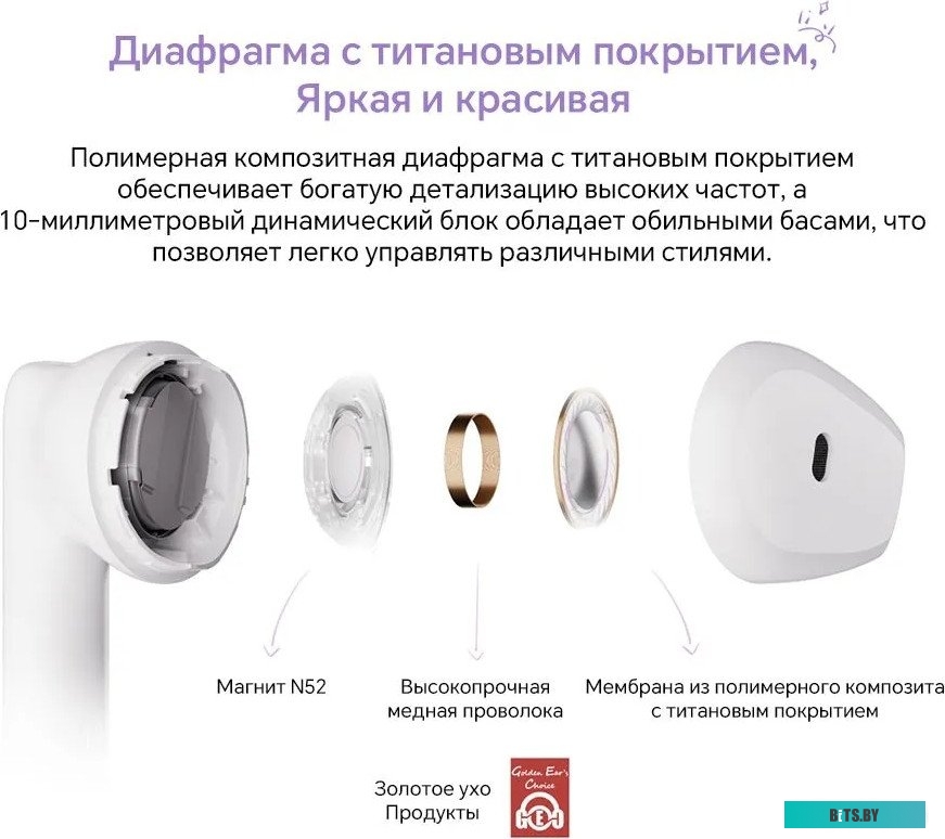 Honor Earbuds X6 (белый, китайская версия)