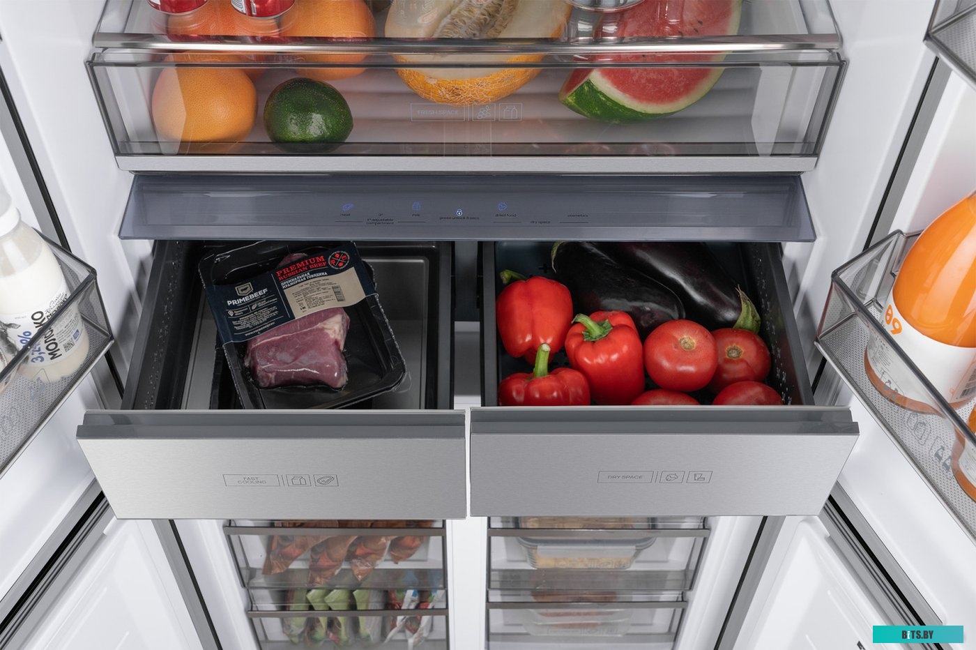 WCD590NoFrostInverterPremiumBioFreshDarkInox Weissgauff WCD 590 Nofrost Inverter Premium Biofresh Dark Inox