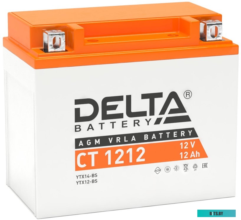 Мотоаккумулятор Delta CT 1212 12В 12Ач