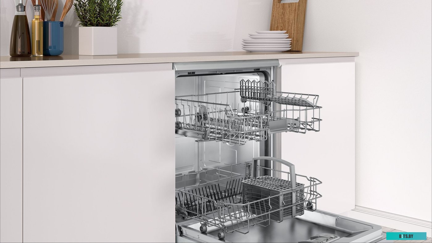 SMS25AI07E Serie 2, Отдельностоящая посудомоечная машина 60см., Silence; цвет:нержавеющая сталь; Класс A-A-A; уровень шума 52 дБ; 5 прогр.: Нормальная