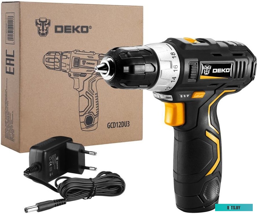 Дрель-шуруповерт Deko GCD12DU3 063-4096 (с 1-им АКБ)