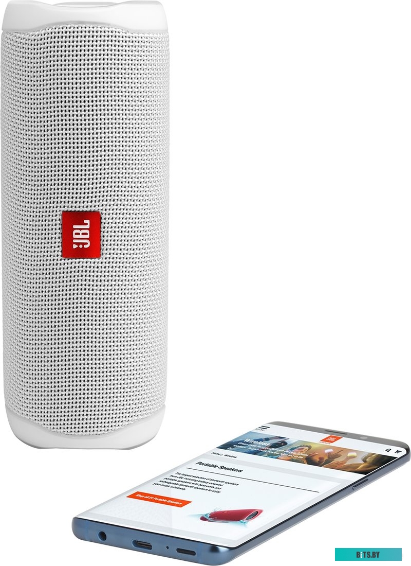 JBLFLIP6WHT Колонка порт. JBL Flip 6 белый 30W 1.0 BT 10м 4800mAh (JBLFLIP6WHT)