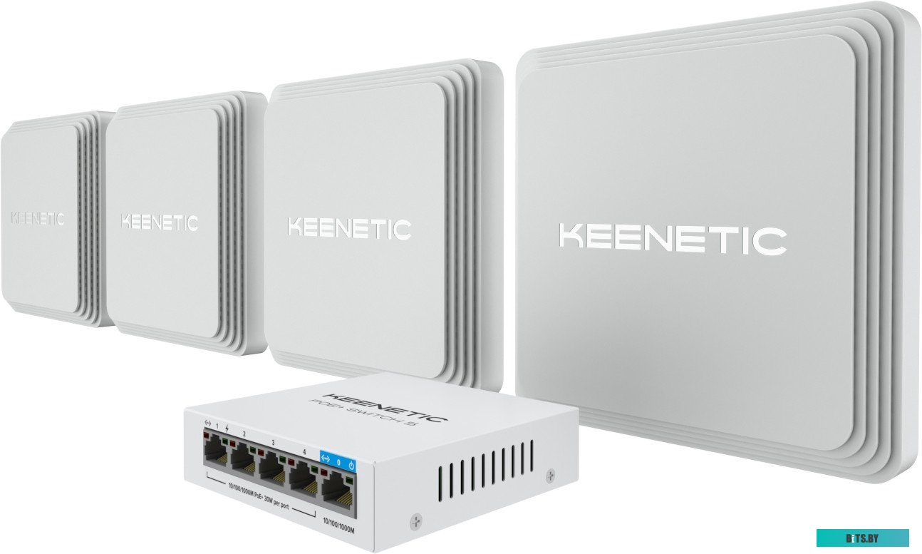 Сетевое оборудование Wi-Fi MESH-система Keenetic Orbiter Pro + Switch Kit (KN-KIT-012)