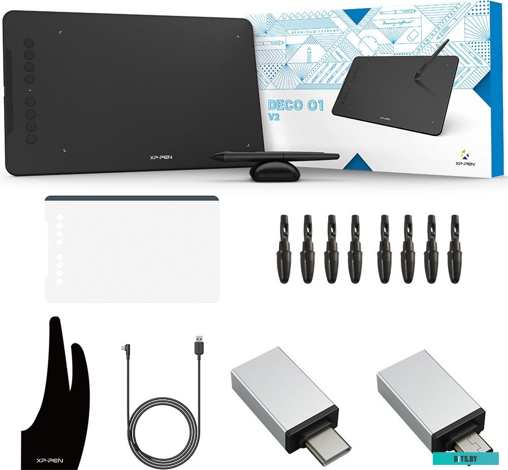 Графический планшет XP-Pen Deco 01 V2 (черный)