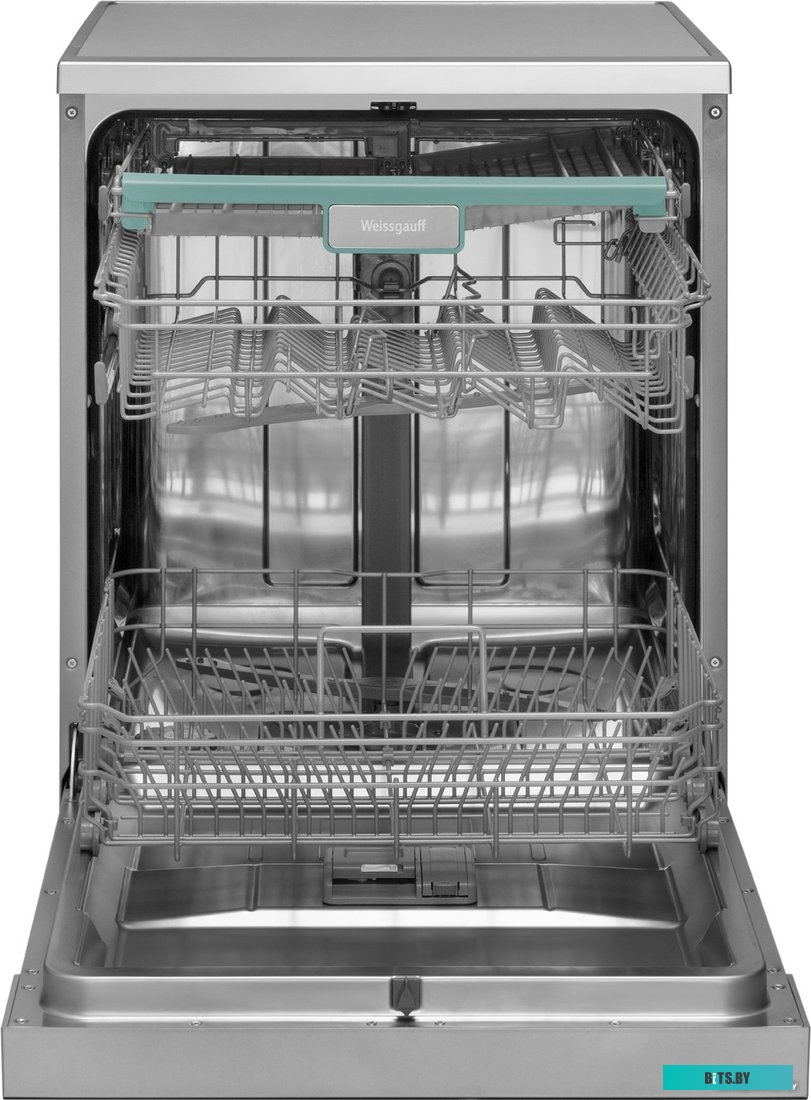 429984 Посудомоечная машина WEISSGAUFF DW 6138 Inverter Touch Inox,  полноразмерная, напольная, 59.8см, загрузка 14 комплектов, нержавеющая сталь [429