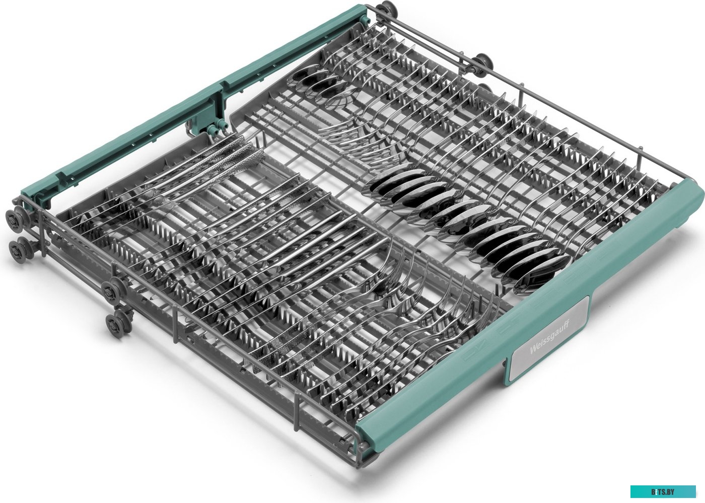 429984 Посудомоечная машина WEISSGAUFF DW 6138 Inverter Touch Inox,  полноразмерная, напольная, 59.8см, загрузка 14 комплектов, нержавеющая сталь [429