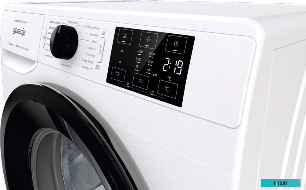 WNEI84SDS Стиральная машина Gorenje WNEI84SDS, с фронтальной загрузкой, с паром, 8кг, 1400об/мин, инверторная