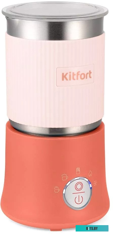KT-7158-1 Капучинатор Kitfort KT-7158-1 (розовый)