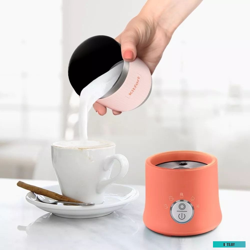 KT-7158-1 Капучинатор Kitfort KT-7158-1 (розовый)