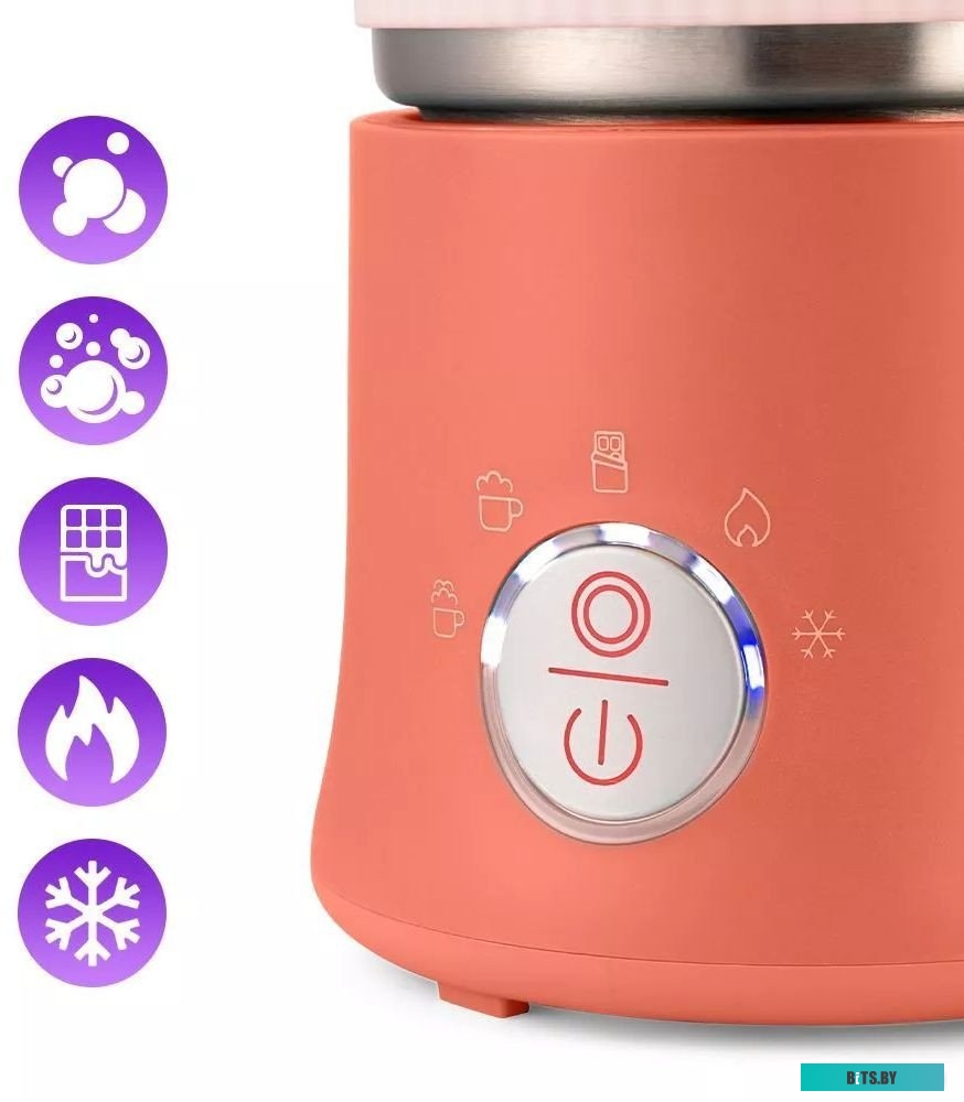 KT-7158-1 Капучинатор Kitfort KT-7158-1 (розовый)