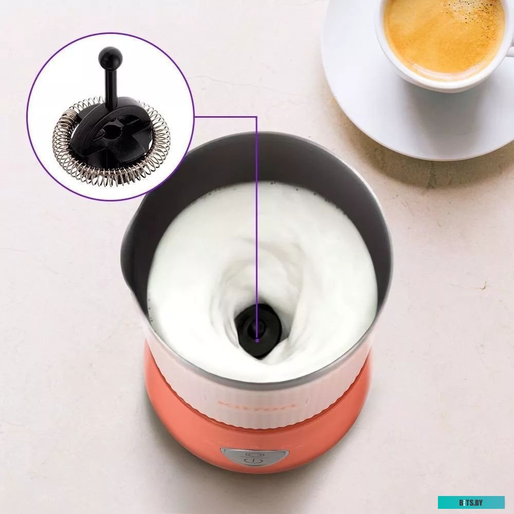 KT-7158-1 Капучинатор Kitfort KT-7158-1 (розовый)