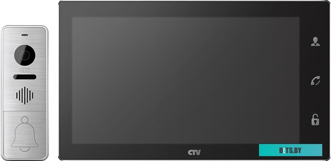 Комплект видеодомофона CTV DP4106AHD (черный) <CTV-DP4106AHD B>