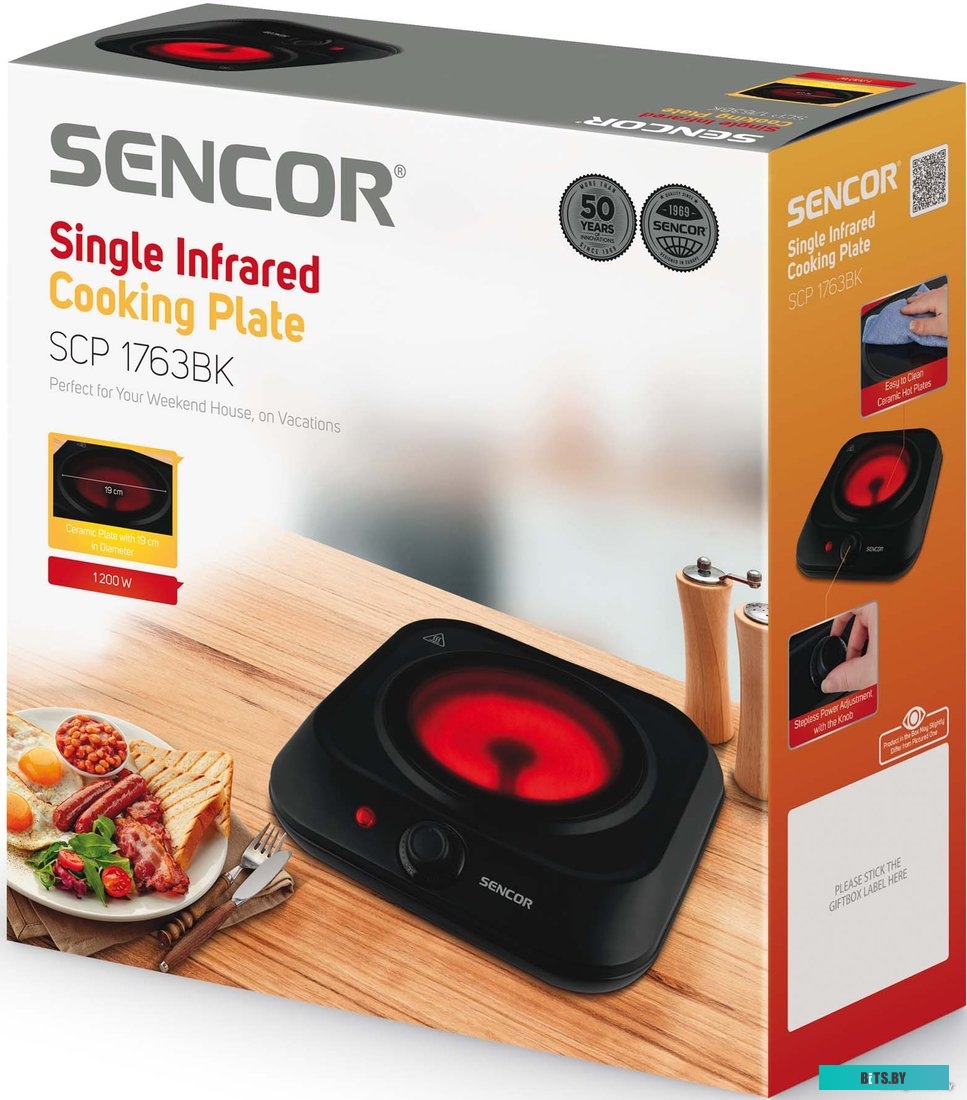 SCP 1763BK Настольная плита Sencor SCP 1763BK