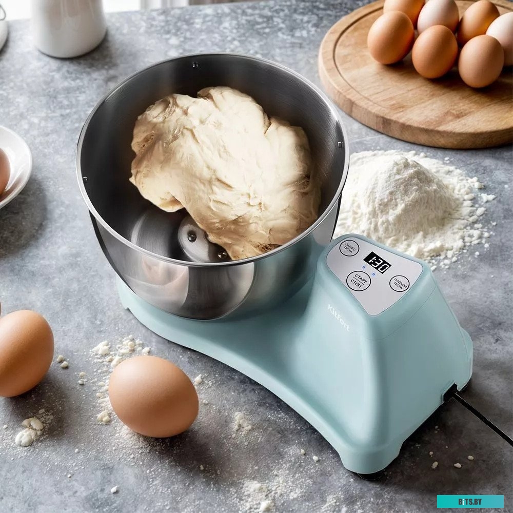 КТ-3439 Миксер планетарный KitFort КТ-3439, белый/розовый