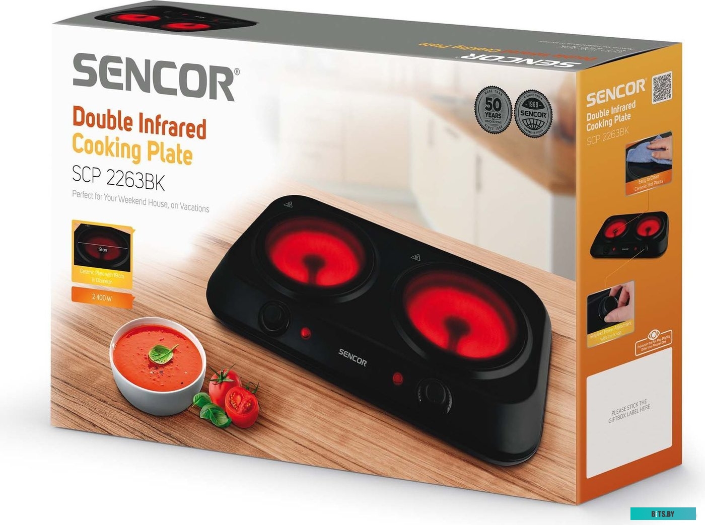 SCP 2263 BK Настольная плита Sencor SCP 2263 BK