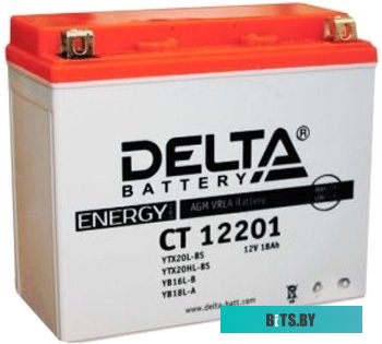Аккумуляторная батарея DELTA CT 1220.1, 12/20 В/Ач, 181x77x167 мм