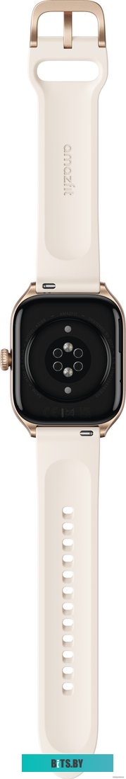 Amazfit GTS 4 (золотистый, с белым ремешком из фторэластомера)