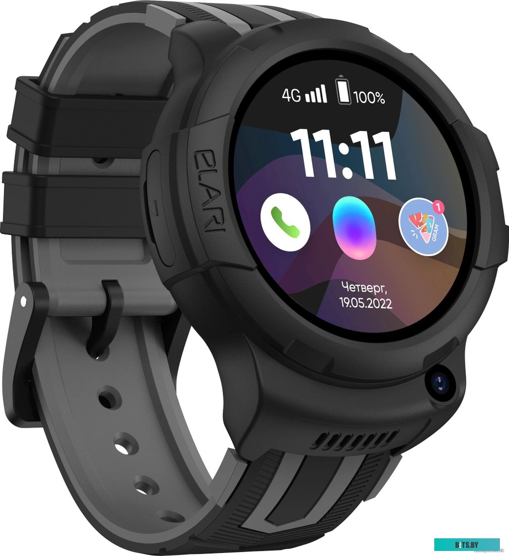 Детские часы ELARI KidPhone 4G Wink черный