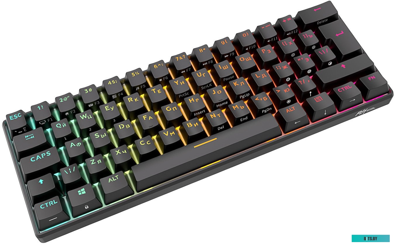 Клавиатура Royal Kludge RK61 Plus RGB (черный, RK Cyan)