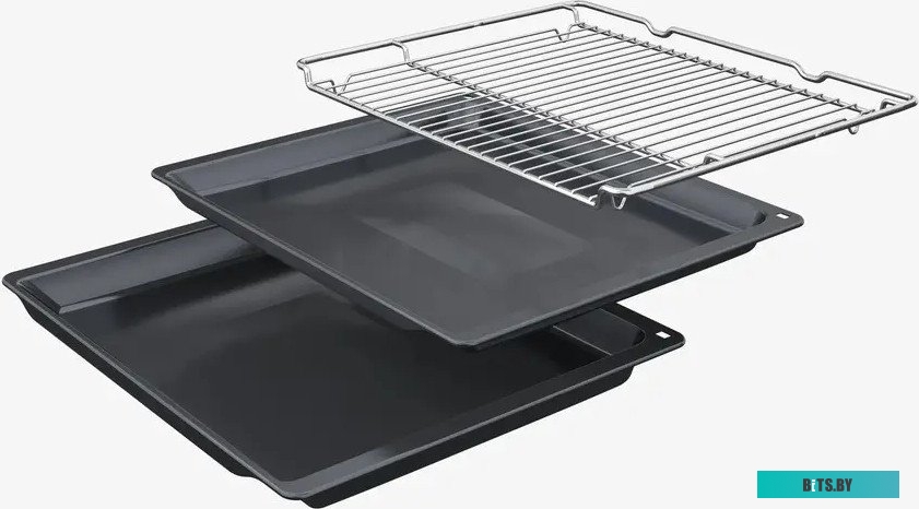 HBG7341B1 Встраиваемый духовой шкаф с 14 режимами нагрева,контроль температуры от 30 °C до 300 °C,объем 71 л,Eco Clean Direct,TFT сенсорный дисплей,дв