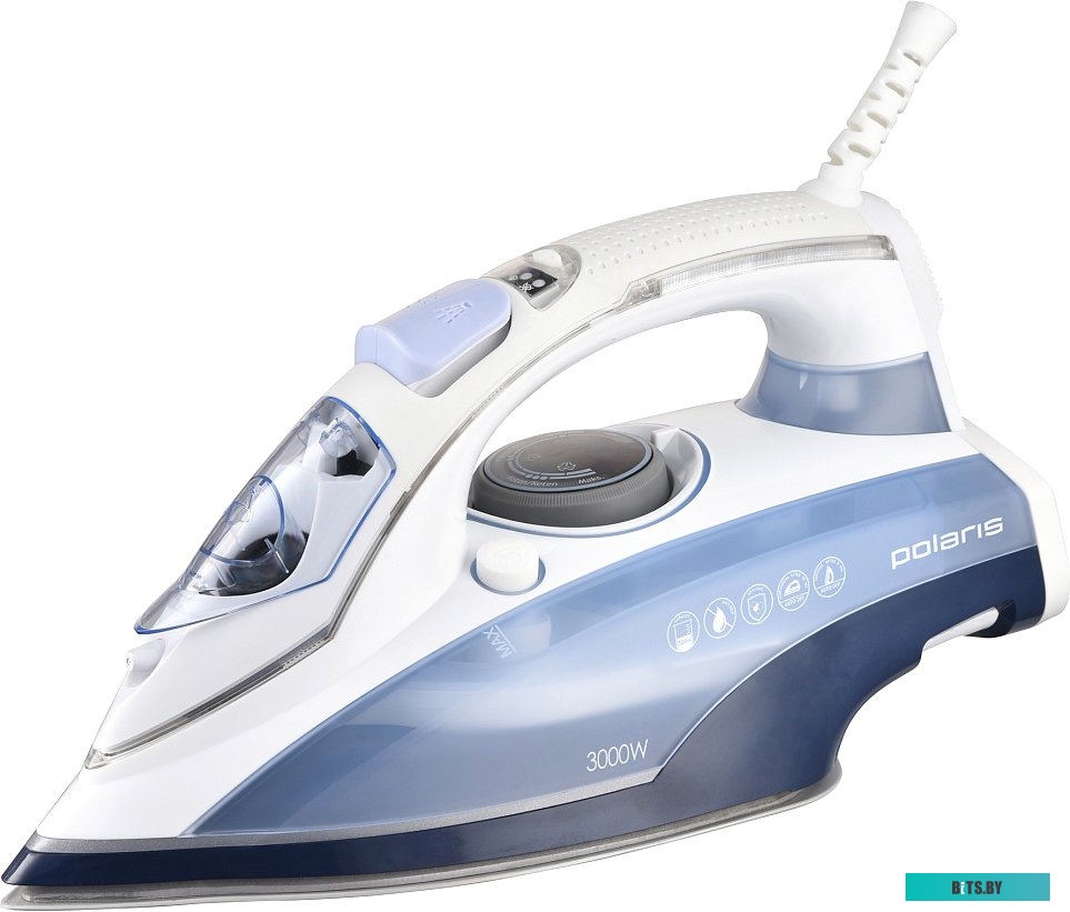 Утюг Polaris PIR 3074 SG AA 3000Вт белый/голубой