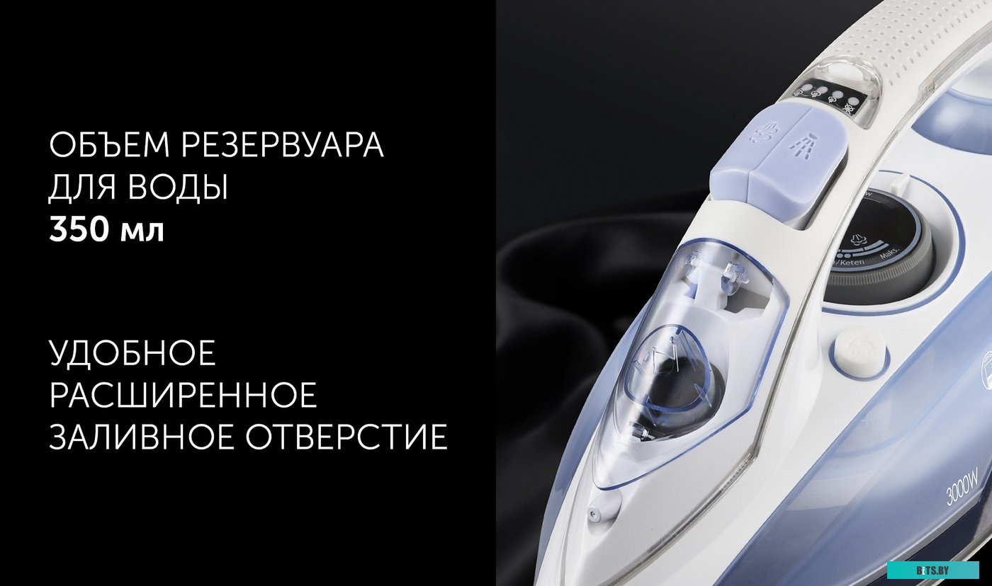Утюг Polaris PIR 3074 SG AA 3000Вт белый/голубой