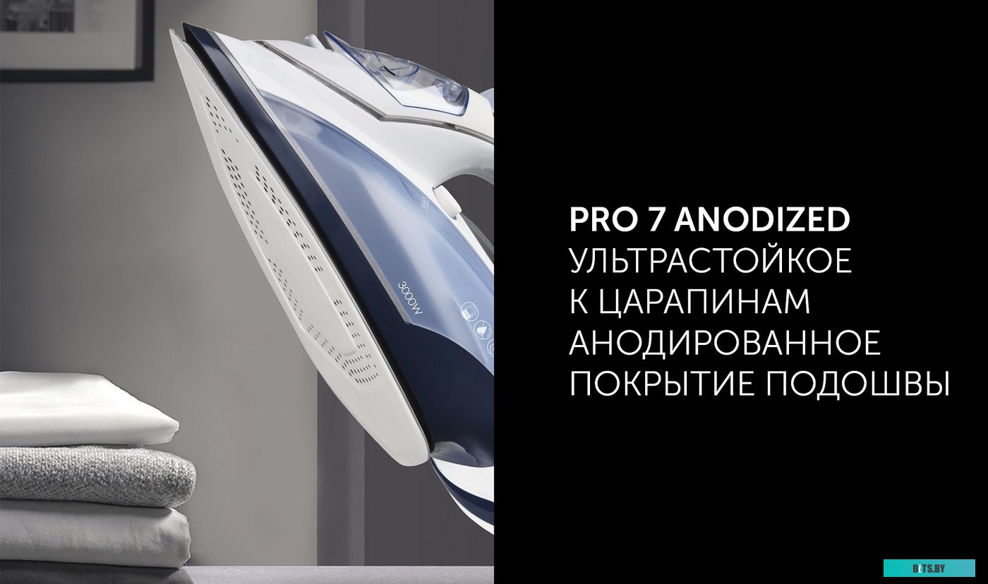 Утюг Polaris PIR 3074 SG AA 3000Вт белый/голубой