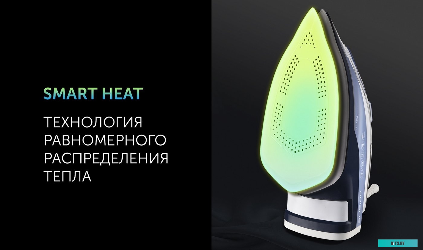 Утюг Polaris PIR 3074 SG AA 3000Вт белый/голубой