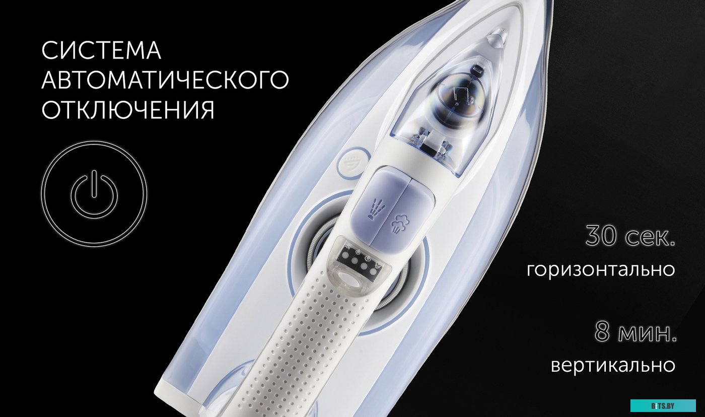 Утюг Polaris PIR 3074 SG AA 3000Вт белый/голубой