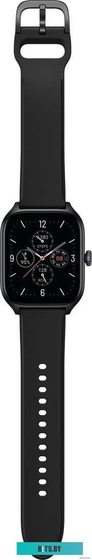 Amazfit GTS 4 (черный, с черным ремешком из фторэластомера)