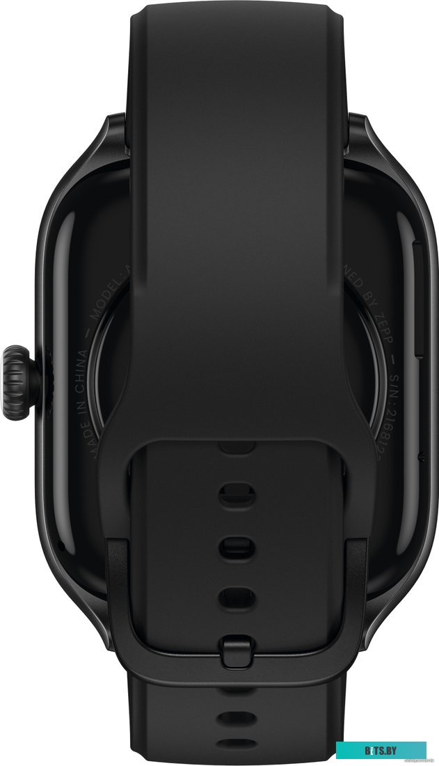 Amazfit GTS 4 (черный, с черным ремешком из фторэластомера)