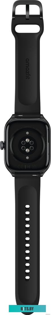 Amazfit GTS 4 (черный, с черным ремешком из фторэластомера)