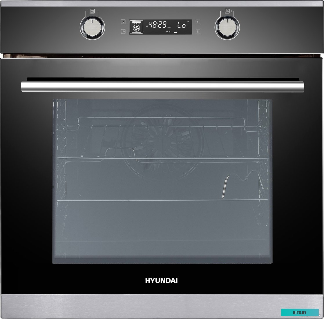 HEO 6648 IX Духовой шкаф Электрический Hyundai HEO 6648 IX черный/серебристый