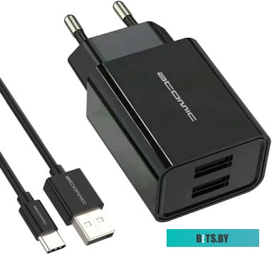 Сетевое зарядное Atomic U400 USB Type-C (черный)