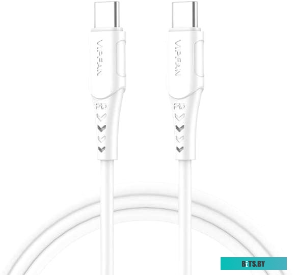 Кабель Vipfan P05 USB Type-C- USB Type-C (2 м, белый)