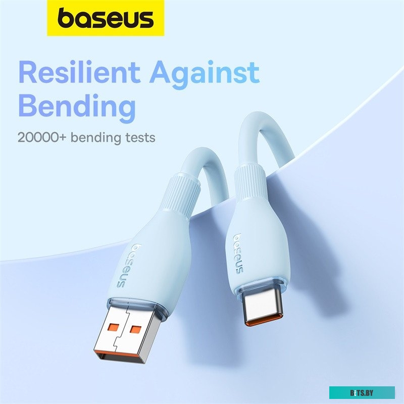 P10355703311-00 Baseus Pudding Series Fast Charging Cable 100W USB Type-C - USB Type-C (1.2 м, голубой)