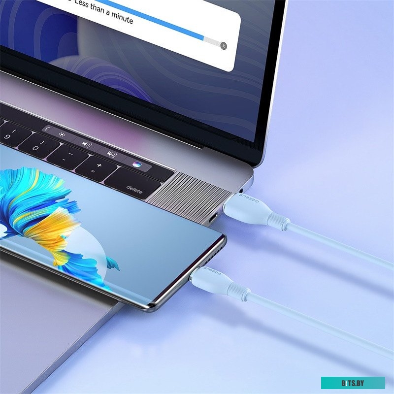 P10355703311-00 Baseus Pudding Series Fast Charging Cable 100W USB Type-C - USB Type-C (1.2 м, голубой)