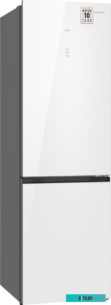 WRK2000TotalNoFrostInverterWhiteGlass Weissgauff WRK 2000 Total NoFrost Inverter White Glass