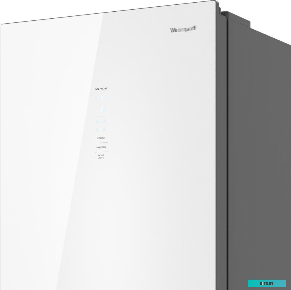 WRK2000TotalNoFrostInverterWhiteGlass Weissgauff WRK 2000 Total NoFrost Inverter White Glass