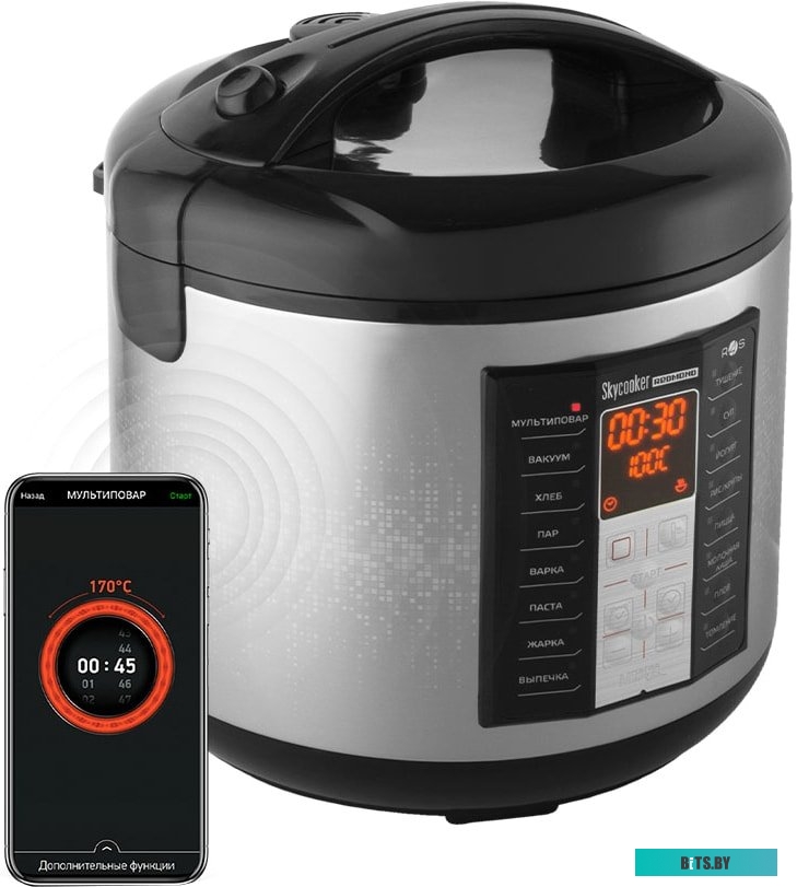 RMC-M40S Мультиварка Red Solution SkyCooker RMC-M40S 5л 700Вт черный/серый