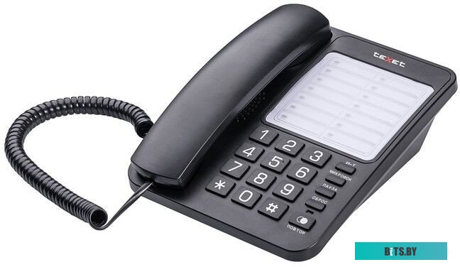 Телефон проводной TeXet TX-234 черный