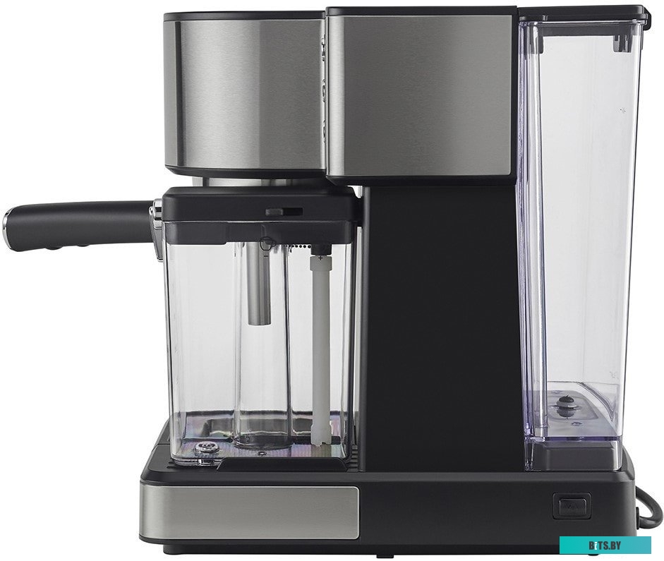 PCM 1536E Кофеварка Polaris PCM 1536E Adore Cappuccino,  рожковая,  нержавеющая сталь  / черный