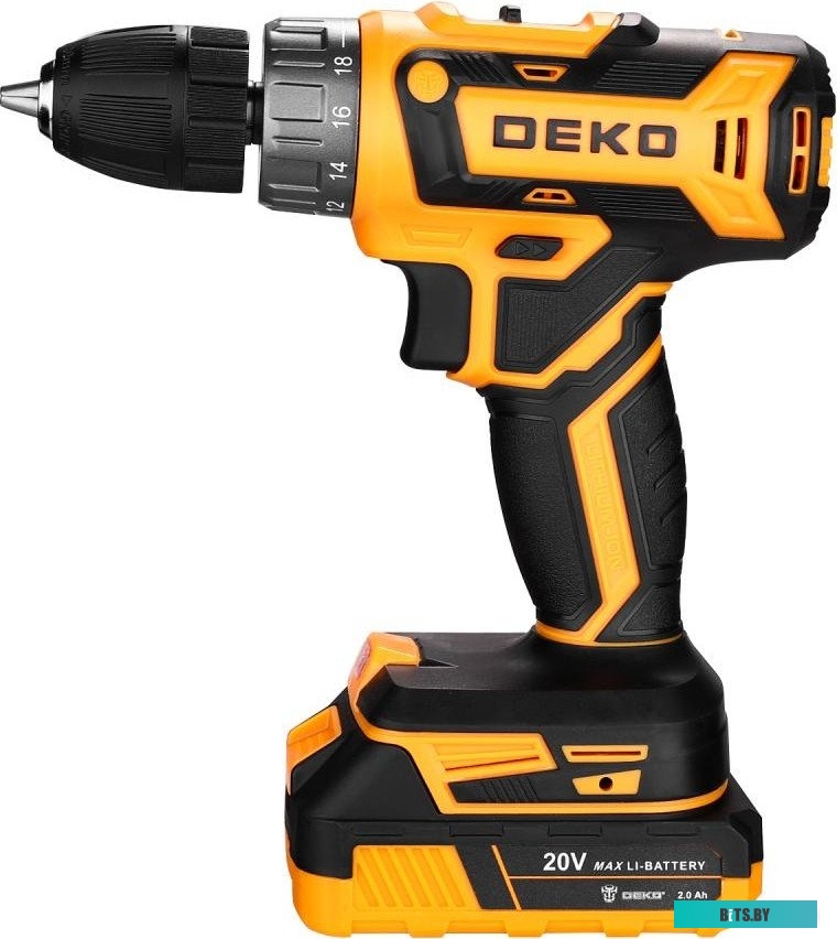 080-1002 6974129108258 Deko DKCD20V 080-1002 (с 2-мя АКБ, кейс, оснастка)