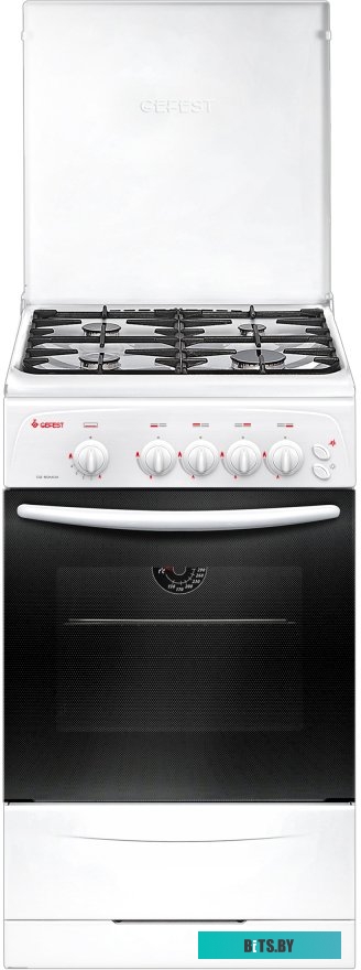 CG 50M04 K73 Плита Газовая Gefest CG 50M04 K73 белый (металлическая крышка) реш.чугун