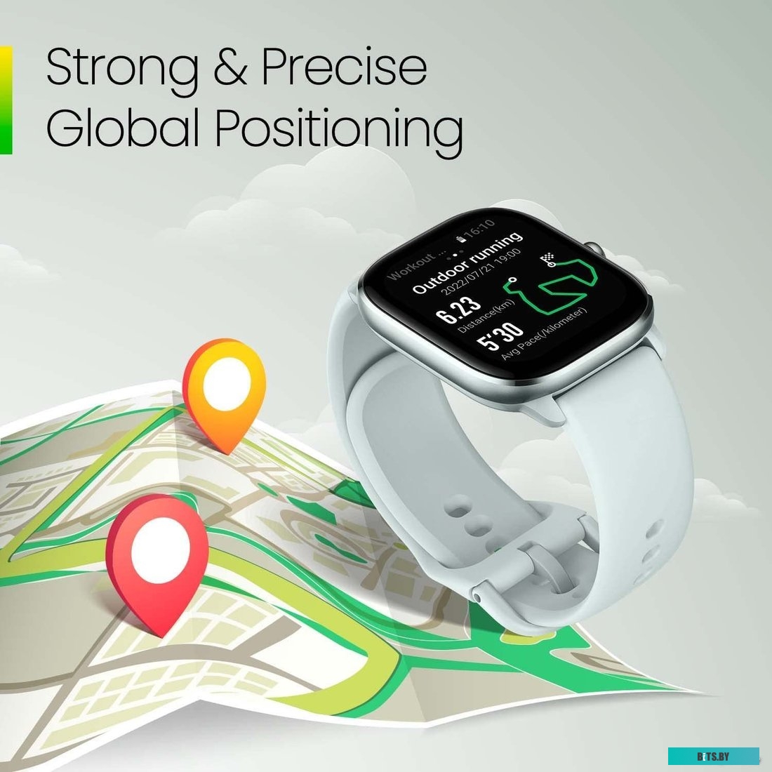 Amazfit GTS 4 Mini (мятно-голубой)
