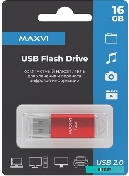 Maxvi MP 16GB (красный)